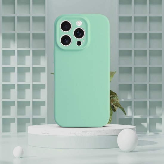 OEM Silicone Back Case with MagSafe (Microfiber Soft Touch) для Apple iPhone 16e / 17e - Бирюзовый - матовая силиконовая накладка / бампер