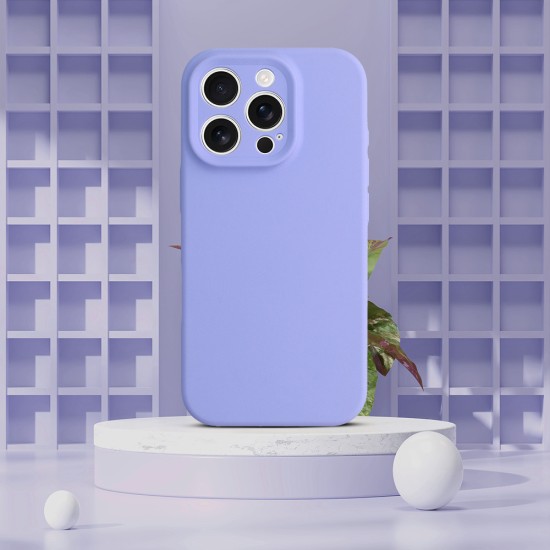 OEM Silicone Back Case with MagSafe (Microfiber Soft Touch) для Apple iPhone 16e / 17e - Фиолетовый - матовая силиконовая накладка / бампер