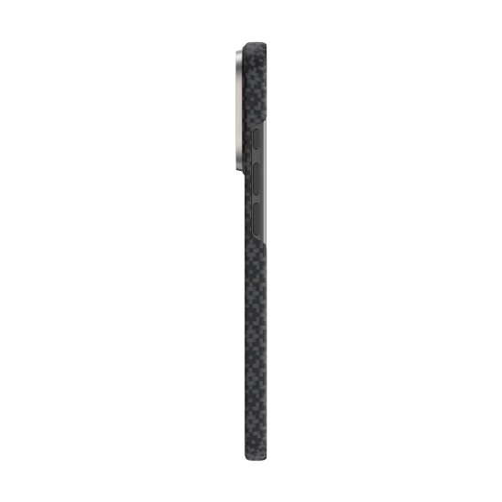 Benks ArmorGrid Air Beyond Kevlar Case with MagSafe priekš Apple iPhone 17 Pro / 18 Pro - Melns - aramīda aizmugures apvalks / bampers-vāciņš