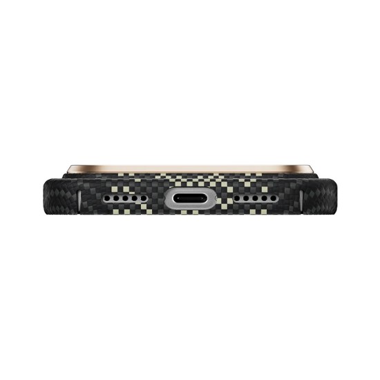 Benks Knight ArmorAir Kevlar Case with MagSafe (Camera Frame) priekš Apple iPhone 17 Pro / 18 Pro - Melns - aramīda aizmugures apvalks / bampers-vāciņš