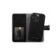 iDeal of Sweden Magnet  Wallet+ Case with MagSafe priekš Apple iPhone 17 Pro Max / 18 Pro Max - Black - mākslīgās ādas sāniski atverams maciņš ar bamperu uz magnēta