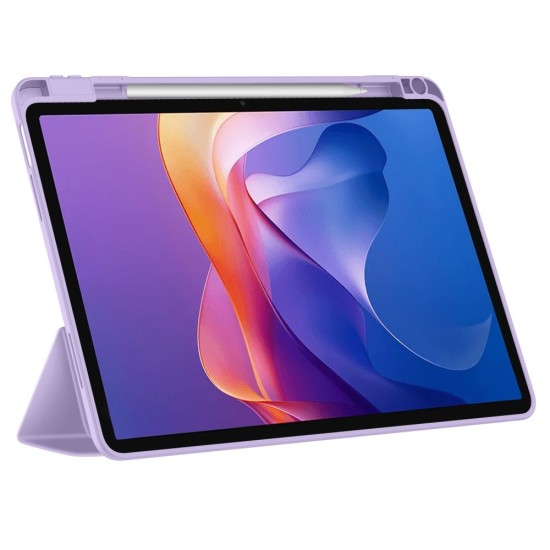 Tech-Protect SC Pen Book Case priekš Xiaomi Redmi Pad 2 - Violets - sāniski atverams maciņš ar magnētu un stendu