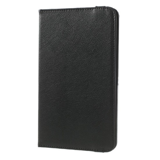 Black 360 Rotation Stand Litchi Leather Case for Samsung Galaxy Tab Pro 8.4 T320 / T325 - sāniski atverams maciņš ar stendu (ādas maks, grāmatiņa, leather book wallet case cover stand)