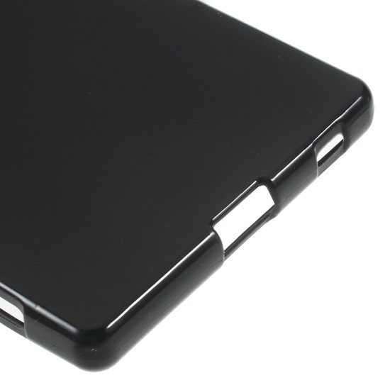Telone Candy Super Plāns 0.3mm ar spīdumiem LG G4 Stylus H635 - Melns - silikona aizmugures apvalks (bampers, vāciņš, slim TPU silicone case cover, bumper)