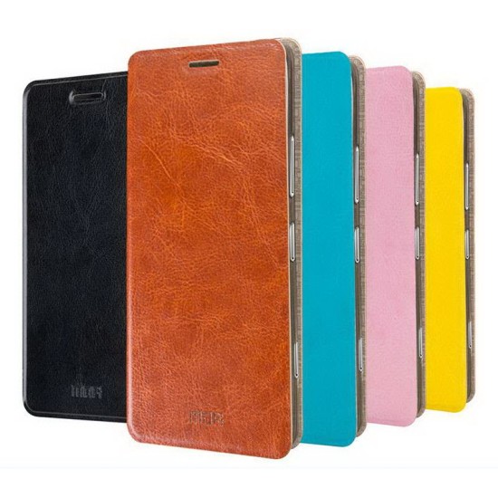 Mofi New Rui priekš Microsoft Lumia 950 - Rozā - sāniski atverams maciņš ar stendu (ādas maks, grāmatiņa, leather book wallet case cover stand)