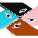 Mofi Aluminium alloy back case priekš Samsung Galaxy J7 J700 - Brūns - alumīnija / ādas aizmugures apvalks (bampers, vāciņš, slim cover, bumper)