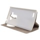 Sand-like Texture Leather Stand Case for LG G4 Beat / G4S H735 Window View - Gold - sāniski atverams maciņš ar lodziņu un stendu (ādas maks, grāmatiņa, leather book wallet case cover stand)