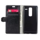 Crazy Horse Leather Case Cover for LG Zero H650E - Black - sāniski atverams maciņš ar stendu (ādas maks, grāmatiņa, leather book wallet case cover stand)