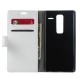 Crazy Horse Leather Case Cover for LG Zero H650E - White - sāniski atverams maciņš ar stendu (ādas maks, grāmatiņa, leather book wallet case cover stand)