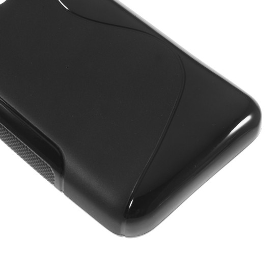 S-curve Streamline TPU Gel Shell for Huawei Ascend Y3 / Y360 - Black - silikona aizmugures apvalks (bampers, vāciņš, slim TPU silicone case cover, bumper)