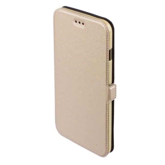 Telone Super Slim priekš LG Zero H650E - Zelts - sāniski atverams maciņš ar stendu (ādas maks, grāmatiņa, leather book wallet case cover stand)