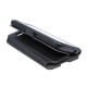 Telone Super Slim priekš LG K10 K420 / K430 - Melns - sāniski atverams maciņš ar stendu (ādas maks, grāmatiņa, leather book wallet case cover stand)
