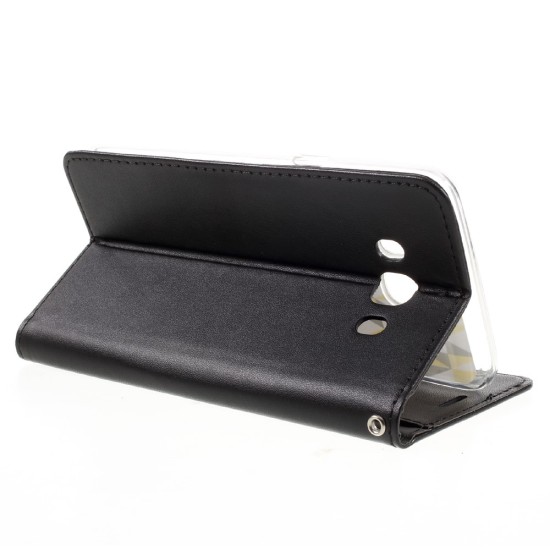 RoarKorea Only One Magnet Flip Case priekš Sony Xperia X F5121 / F5122 - Melns - magnētisks sāniski atverams maciņš ar stendu (ādas grāmatveida maks, leather book wallet cover stand)