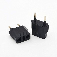 Compact EU Turn To EU/US Travel AC Power Adapter Plugs Converter - Tīkla adapteris