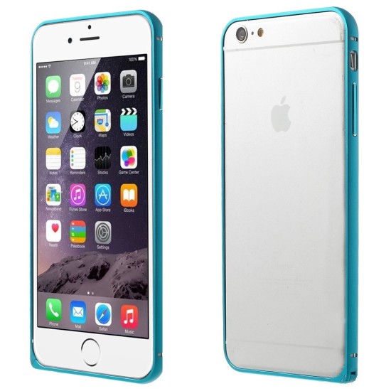 LOVE MEI Metal Frame Cover priekš Apple iPhone 6 Plus / 6S Plus - Zils - alumīnija metāla sānu apvalks / bampers