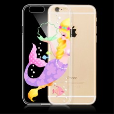 PEPKOO Chic Relief Crystal TPU Cover priekš Apple iPhone 6 Plus / 6S Plus 5.5-inch - Beautiful Mermaid - silikona aizmugures apvalks (bampers, vāciņš, slim TPU silicone case cover, bumper)