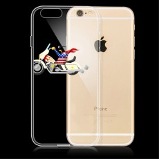 PEPKOO Chic Relief Crystal TPU Cover priekš Apple iPhone 6 Plus / 6S Plus 5.5-inch - Riding Motorcycle - silikona aizmugures apvalks (bampers, vāciņš, slim TPU silicone case cover, bumper)
