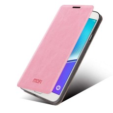 Mofi New Rui priekš Samsung Galaxy Note 5 N920 - Rozā - sāniski atverams maciņš ar stendu (ādas maks, grāmatiņa, leather book wallet case cover stand)