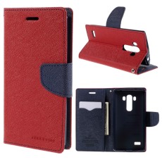 MERCURY GOOSPERY PU Leather Wallet Cover for LG G4 Beat / G4S H735 - Red - sāniski atverams maciņš ar stendu (ādas maks, grāmatiņa, leather book wallet case cover stand)