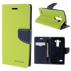 MERCURY GOOSPERY PU Leather Wallet Cover for LG G4 Beat / G4S H735 - Green - sāniski atverams maciņš ar stendu (ādas maks, grāmatiņa, leather book wallet case cover stand)