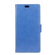 Crazy Horse Leather Case Cover for LG Zero H650E - Blue - sāniski atverams maciņš ar stendu (ādas maks, grāmatiņa, leather book wallet case cover stand)