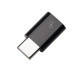 Xiaomi USB Type C to Micro USB 2.0 Converter Adapter - Black - adapteris