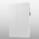 Litchi Skin Leather Stand Case for Samsung Galaxy Tab E 9.6-inch T560 / T561 - White - sāniski atverams maciņš ar stendu (ādas maks, grāmatiņa, leather book wallet case cover stand)