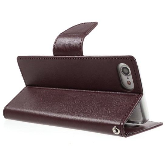 Mercury Bravo Flip Case priekš Sony Xperia X F5121 / F5122 - Bordo - sāniski atverams maciņš ar stendu (ādas grāmatveida maks, leather book wallet cover stand)