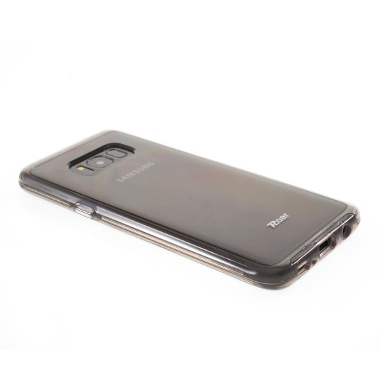 RoarKorea Bright Clear series TPU Bumper Hard PC Back Case priekš Samsung Galaxy S8 Plus G955 - Pelēks - silikona aizmugures apvalks (bampers, vāciņš, slim silicone cover)