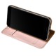 Dux Ducis Skin Pro series priekš OnePlus 5 - Rozā Zelts - sāniski atverams maciņš ar magnētu un stendu (ādas maks, grāmatiņa, leather book wallet case cover stand)
