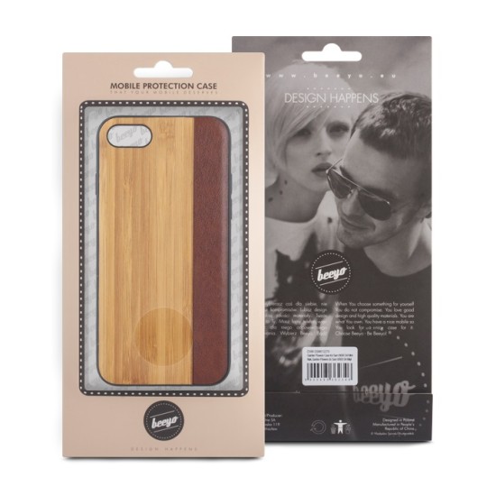 Beeyo Wooden No.2 TPU Case priekš Apple iPhone 6 Plus / 6S Plus - silikona aizmugures apvalks (bampers, vāciņš, slim TPU silicone case shell cover, bumper)