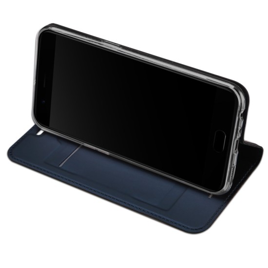 Dux Ducis Skin Pro series priekš OnePlus 5T - Tumši Zils - sāniski atverams maciņš ar magnētu un stendu (ādas maks, grāmatiņa, leather book wallet case cover stand)