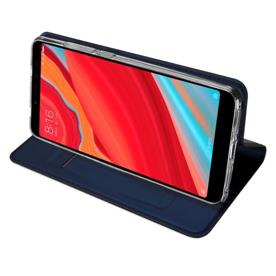 Dux Ducis Skin Pro series priekš Xiaomi Redmi S2 - Tumši Zils - sāniski atverams maciņš ar magnētu un stendu (ādas maks, grāmatiņa, leather book wallet case cover stand)