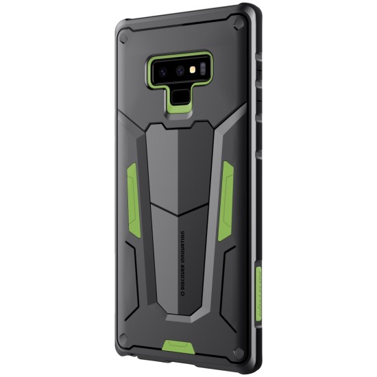 NILLKIN Defender II Series PC and TPU Combo Case priekš Samsung Galaxy Note 9 N960 - Zaļā - silikona / plastikāta apvalks (bampers, vāciņš, lim TPU case cover, bumper)