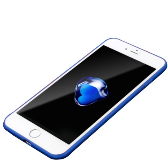 NXE Matte TPU Mobile Phone Protective Back Case priekš Apple iPhone 7 / 8 / SE2 (2020) / SE3 (2022) - Zils - matēts silikona aizmugures apvalks / bampers-vāciņš