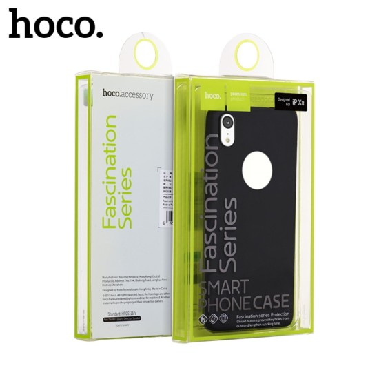 HOCO Fascination Series Matte TPU Case priekš Apple iPhone XR - Melns - matēts silikona apvalks (bampers, vāciņš, slim silicone cover shell, bumper)