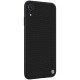 NILLKIN Textured Back Case priekš Apple iPhone XR - Melns - silikona / plastikāta aizmugures apvalks (bampers, vāciņš, cover, bumper)