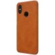 NILLKIN Qin Series Card Holder Leather Flip Case priekš Xiaomi Mi 8 - Brūns - sāniski atverams maciņš (ādas maks, grāmatiņa, leather book wallet case cover)