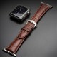 QIALINO Crocodile Pattern Genuine Leather Watch Wrist Strap для Apple Watch 42 / 44 / 45 mm / Ultra 49 mm - Светло Коричневый - ремешок для часов из натуральной кожи