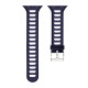 Dual Color Silicone Watch Band для Apple Watch 42 / 44 / 45 mm / Ultra 49 mm - Тёмно Синий/Белый - силиконовый ремешок для часов