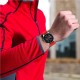 22mm Twill Texture Silicone Watchband Strap - Sarkans - silikona siksniņas (jostas) priekš pulksteņiem