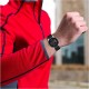 22mm Textured Genuine Leather Watch Strap - Чёрный - ремешок для часов из натуральной кожи