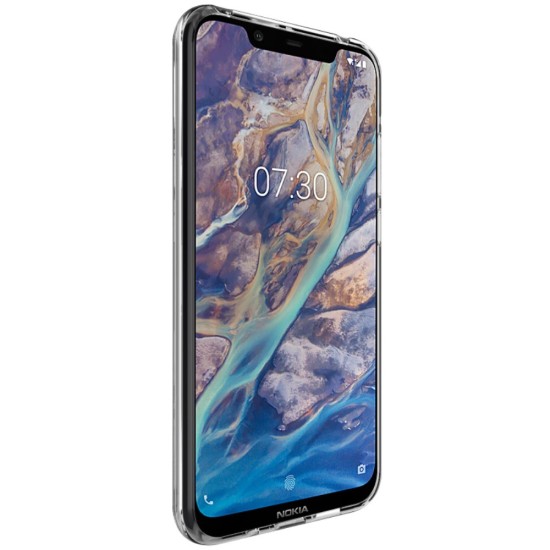 IMAK UX-5 Series Soft TPU Mobile Phone Case for Nokia 8.1 (2018) - silikona apvalks (bampers, vāciņš, slim TPU silicone case cover, bumper)