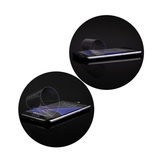 Flexible Nano Tempered Glass 9H screen protector guard priekš Huawei Y7 (2019)  - Hibrīds Ekrāna Aizsargstikls / Triecienizturīga Aizsargplēve