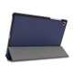 Tri-fold Stand PU Leather Case priekš Samsung Galaxy Tab S5e T720 / T725 - Tumši Zils - sāniski atverams maciņš ar stendu