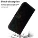 Flower Pattern Leather Wallet Stand Case priekš Nokia 2.2 - Melns - sāniski atverams maciņš ar stendu