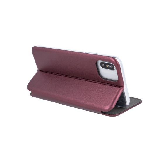 Smart Diva priekš Xiaomi Mi A3 - Bordo - sāniski atverams maciņš ar stendu (ādas maks, grāmatiņa, leather book wallet case cover stand)