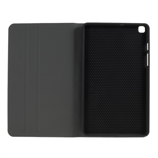 PU Leather Stand Shell Case priekš Samsung Galaxy Tab A 8.0 (2019) T290 / T295 - Tumši Zils - sāniski atverams maciņš ar stendu