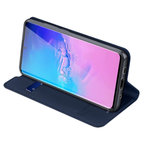 Dux Ducis Skin Pro series priekš Samsung Galaxy S20 Ultra 5G G988 - Tumši Zils - sāniski atverams maciņš ar magnētu un stendu (ādas maks, grāmatiņa, leather book wallet case cover stand)