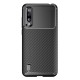 Beetle Series Carbon Fiber TPU Protection Phone Cover priekš Xiaomi Mi 9 Lite - Melns - triecienizturīgs silikona aizmugures apvalks (bampers, vāciņš, slim TPU silicone case shell cover, bumper)